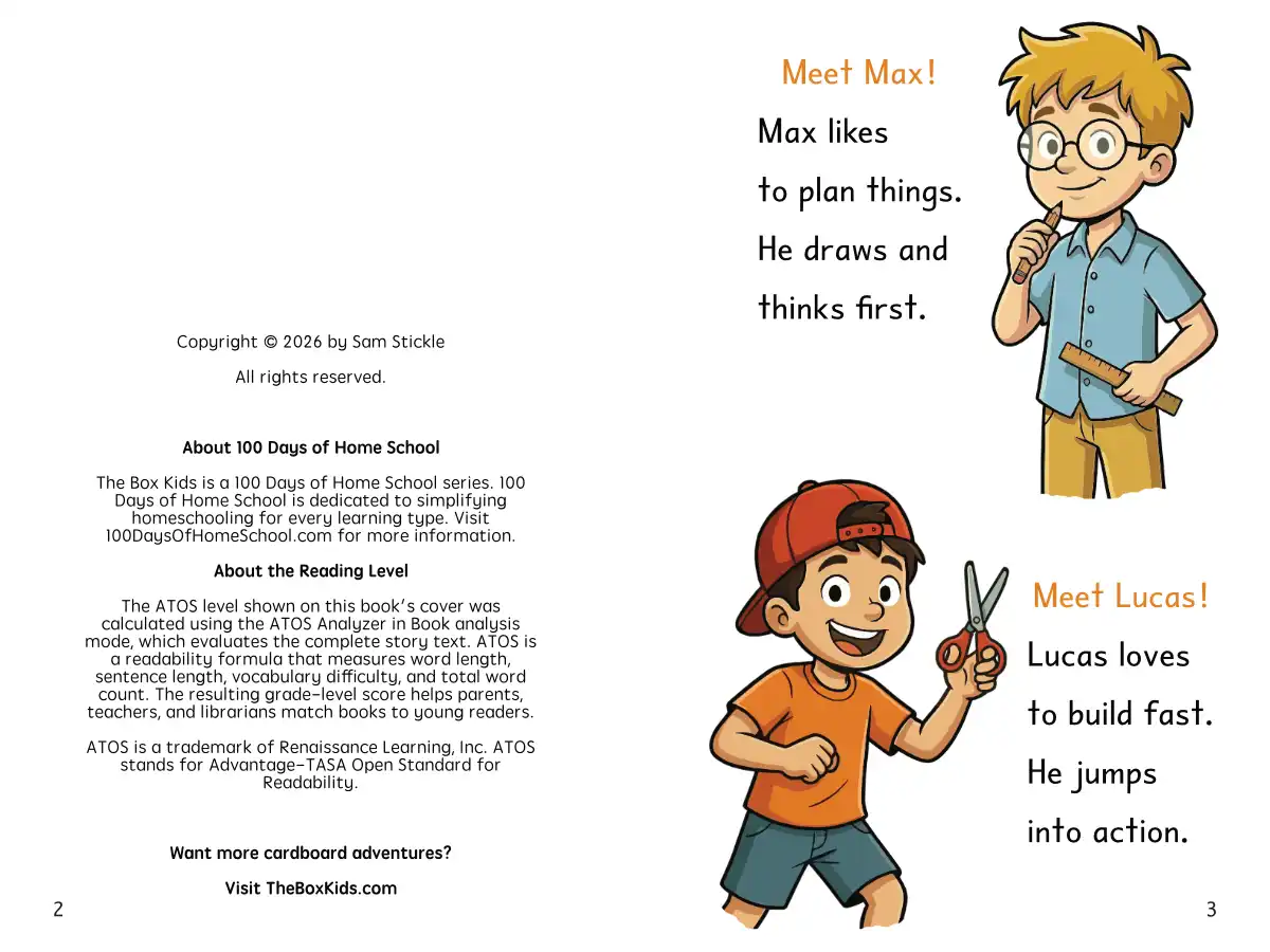 The Box Kids Book 1 — pages 2-3